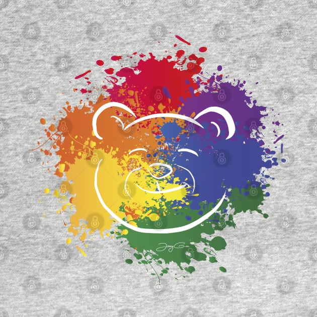 Pride Colors Bear 2016 by JayGeeArt